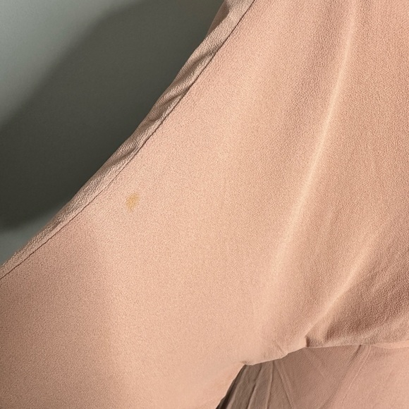 REFORMATION Blush Winslow Dolman Kimono Sleeve Crepe Wrap Dress M - Picture 5 of 6